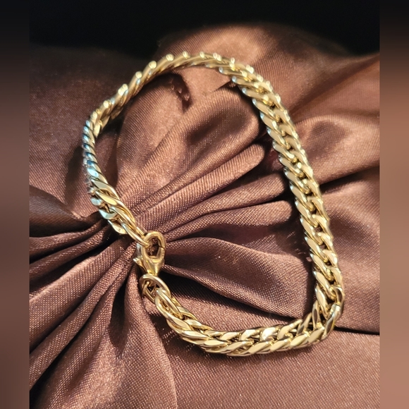14KT YELLOW GOLD CUBAN BRACELET - Picture 2 of 9